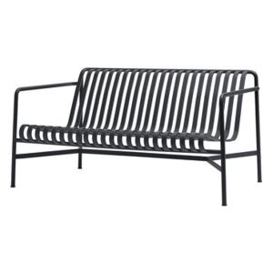 Palissade Lounge Straight sofa - W 139 cm - R & E Bouroullec by Hay Grey/Black
