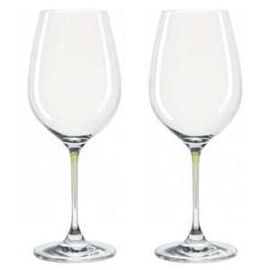 La Perla Wine glass - Set of 2 by Leonardo Green/Transparent