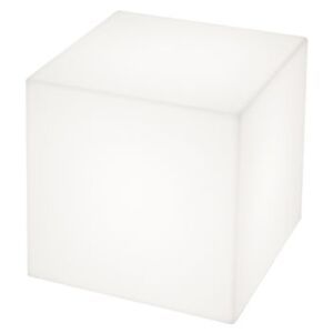 Cubo LED RGB Luminous low stool - Wireless - 43 x 43 x 43 cm by Slide White