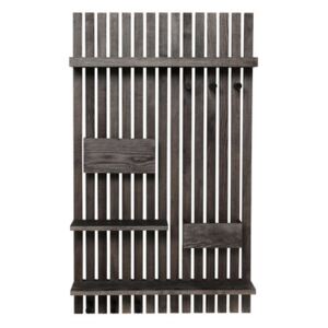Wooden Wall storage - / L 59 x H 99,7 cm - Frêne by Ferm Living Black