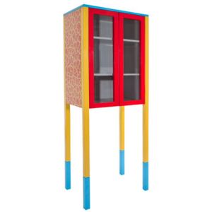 D'Antibes Cabinet by Memphis Milano Blue/Yellow/Red