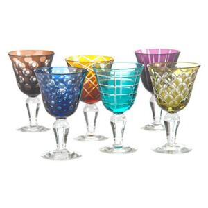 Cuttings Wine glass - / Set of 6 by Pols Potten Multicoloured