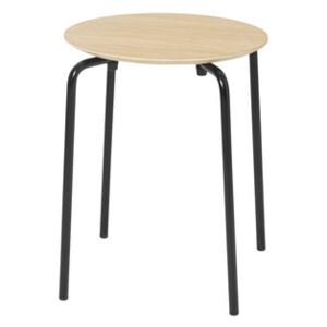 Herman Stackable stool - / Wood & metal by Ferm Living Natural wood