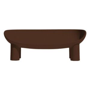 Roly Poly Straight sofa - / L 175 cm - 3 seats / Polythene by Driade Brown
