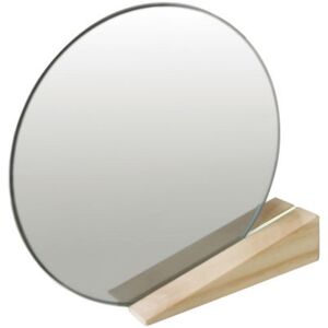 On the edge Free standing mirrors by Thelermont Hupton White/Natural wood