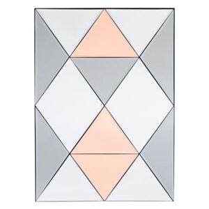 Rhomb Free standing mirrors - / 50 x 70 cm by House Doctor Pink/Grey/Mirror
