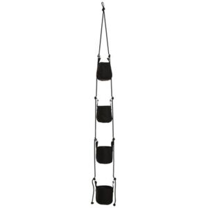 Vertical Hanging pot - / 4 pots & ropes - L 200 cm by Trimm Copenhagen Black