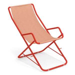Bahama Reclining chair - / Folding by Emu Orange