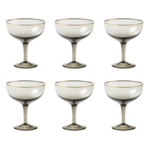 Decò Champagne cup - / Set of 6 - H 12.4 cm by Bitossi Home Grey