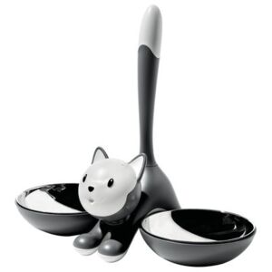 Tigrito Cat bowl - For cats by A di Alessi Grey
