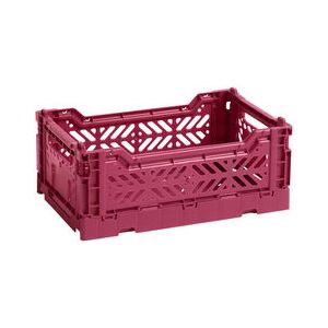 Colour Crate Basket - Small / 26 x 17 cm by Hay Red