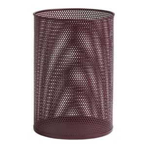 Perforated Wastepaper basket - / Perforated metal by Hay Red