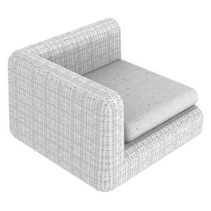 Agorà Modular sofa - / Corner module - L 100 cm by Unopiu White