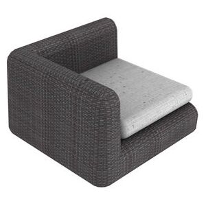 Agorà Modular sofa - / Corner module - L 100 cm by Unopiu White/Brown