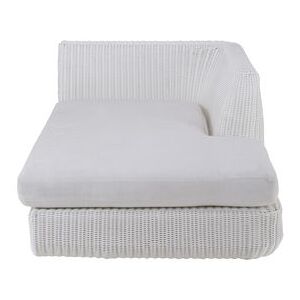 Agorà Modular sofa - / Left lounge module - Deep seat / L 100 cm by Unopiu White