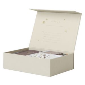 The begining of my life Box - / L 25 x H 7 cm by Ferm Living Gold/Beige