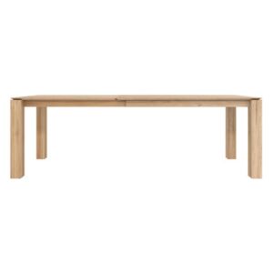 Slice Extending table - / Solid oak L 160 to 240 cm / 10 people by Ethnicraft Natural wood