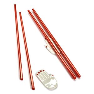 Mains Chopstick holders - / Set of 2 (Japanese chopsticks included) by Serax White