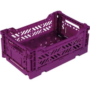 Mini Box Storage rack - Foldable L 26,5 cm by AYKASA Purple