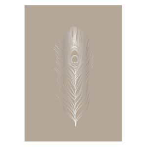 Poster - / Abstract - 30 x 40 cm by Bloomingville Beige