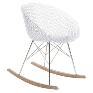 Smatrik Rocking chair - / Wooden furniture glides by Kartell Transparent