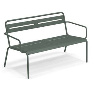 Star Stackable bench - / With armrests - L 129 cm by Emu Green
