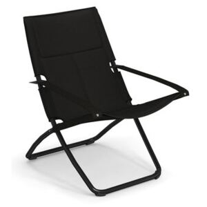 Snooze Cosy Reclining chair - / Mesh fabric - Foldable - 2 positions by Emu Black