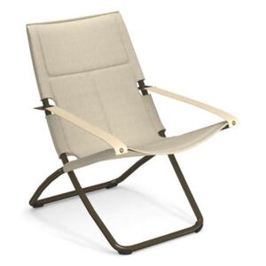 Snooze Cosy Reclining chair - / Mesh fabric - Foldable - 2 positions by Emu Beige