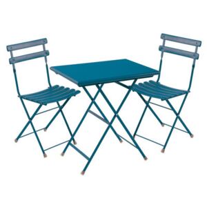 Arc en Ciel Set table & chairs - Table 70x50cm + 2 chairs by Emu Blue