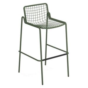 Rio R50 Stackable bar stool - / H 74 cm - Metal by Emu Green
