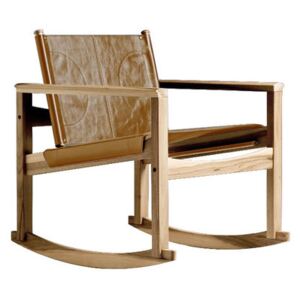 Peglev Rocking chair - Rocking chair by Objekto Brown/Natural wood