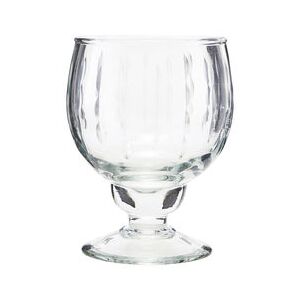 Vintage White wine glass - / Engraved glass by House Doctor Transparent