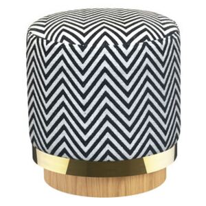 Pouf - / Fabric by RED Edition White/Black