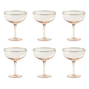 Decò Champagne cup - / Set of 6 - H 12.4 cm by Bitossi Home Pink