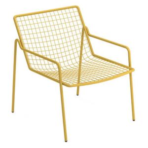 Rio R50 Stackable low armchair - / Metal by Emu Yellow