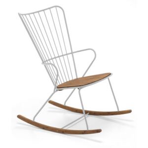 Paon Rocking chair - / Metal & bamboo by Houe Beige/Natural wood