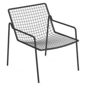 Rio R50 Stackable low armchair - / Metal by Emu Grey/Metal