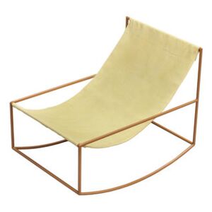 Rocking chair - / Linen by valerie objects Yellow