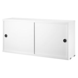 String® System Crate - / 2 doors - L 78 x D 20 cm by String Furniture White
