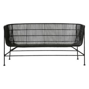Cuun 2 seater sofa - / 2 seats - L 140 cm by House Doctor Black
