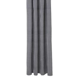Chambray Striped Shower curtain - / 160 x H 205 cm - Coated cotton by Ferm Living Grey/Black