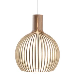 Octo Pendant - / Ø 54 cm by Secto Design Natural wood