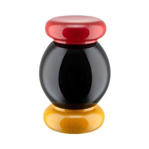 / By Ettore Sottsass - H 11 cm Spice mill - / Alessi 100 Values ​​Collection by Alessi Black