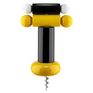 / By Ettore Sottsass Bottle opener - / Alessi 100 Values ​​Collection by Alessi Black