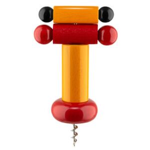 / By Ettore Sottsass Bottle opener - / Alessi 100 Values ​​Collection by Alessi Orange