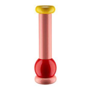 / By Ettore Sottsass - H 23 cm Spice mill - / Alessi 100 Values ​​Collection by Alessi Pink