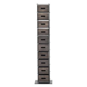 Manolo Shoe rack - / H 182 cm - Solid ash wood by Mogg Brown
