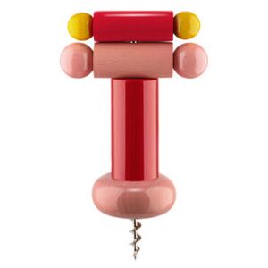 / By Ettore Sottsass Bottle opener - / Alessi 100 Values ​​Collection by Alessi Pink