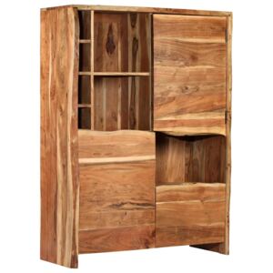 VidaXL Wine Cabinet Solid Acacia Wood Live Edges 100x40x137 cm