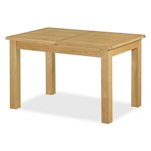 Lanner Waxed Oak Compact Extending Table, Solid Wood | Rustic Oak